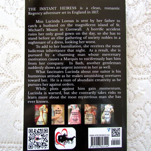 REGENCY ROMANCE, THE INSTANT HEIRESS by MELLYORA ASHLEY, LOVE & ADVENTURE, NWT - Picture 3 of 5